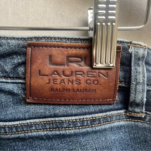 Lauren Jeans Ralph Lauren Modern curvy straight leg denim Sz 6 - Picture 6 of 12